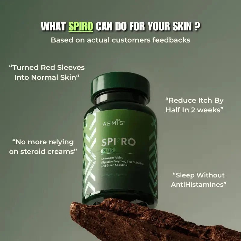 SpiroPlus (Natural Eczema & Psoriasis Solution Backed by Gut Science - Trusted in Malaysia) - ECZEMAHERO